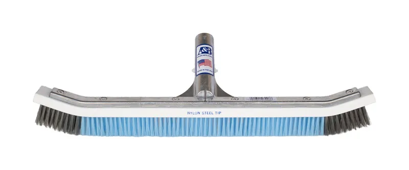 Curved Steel Tipped Nylon Body Wall Brush - Model 3008
