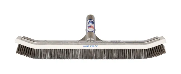 A&B Model 3009 18" Curved Steel Tipped Combo Body Wall Brush - photo 1 of 7