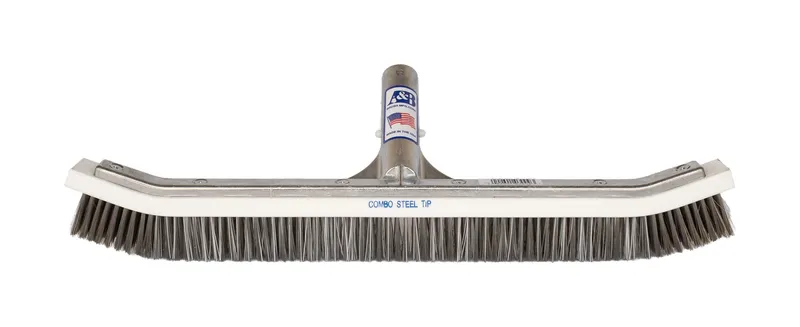 Curved Steel Tipped Combo Body Wall Brush - Model 3009