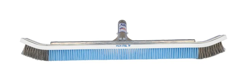 Curved Steel Tipped Nylon Body Wall Brush - Model 3028