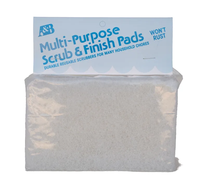 Mr. Scrubber Jr. Replacement Pads — 2 White Pads Packaged - Model 8530