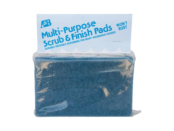 A&B Model 8532 Mr. Scrubber Jr. Replacement Pads — 2 Blue Pads Packaged - photo 1 of 4