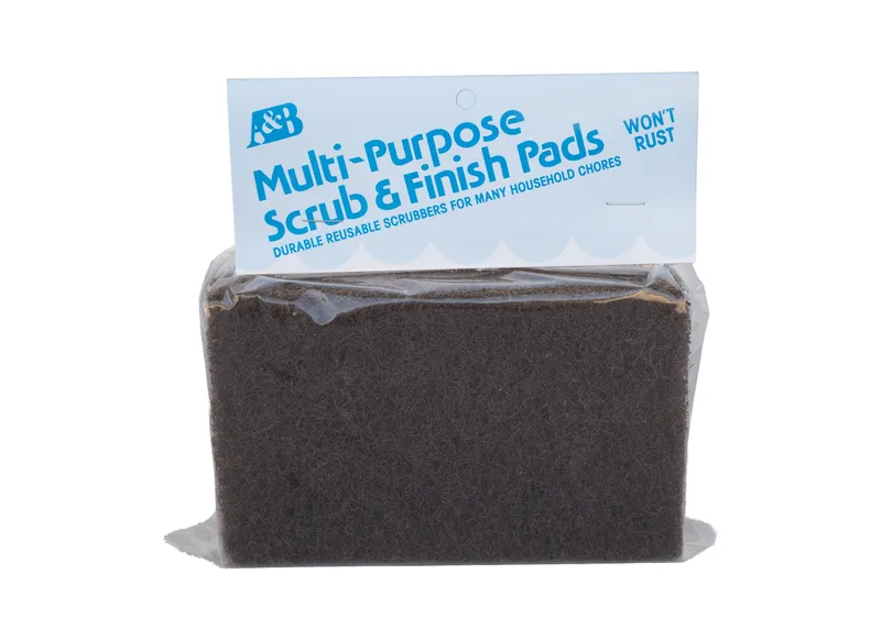Mr. Scrubber Jr. Replacement Pads — 2 Brown Pads Packaged - Model 8534