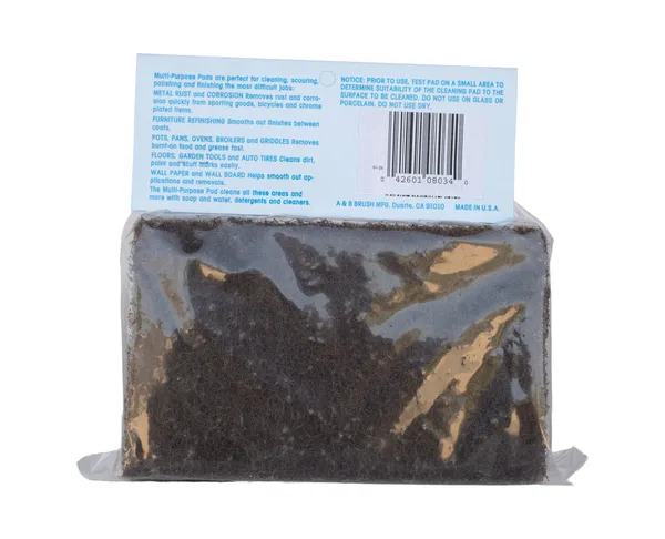 A&B Model 8534 Mr. Scrubber Jr. Replacement Pads — 2 Brown Pads Packaged - photo 3 of 3