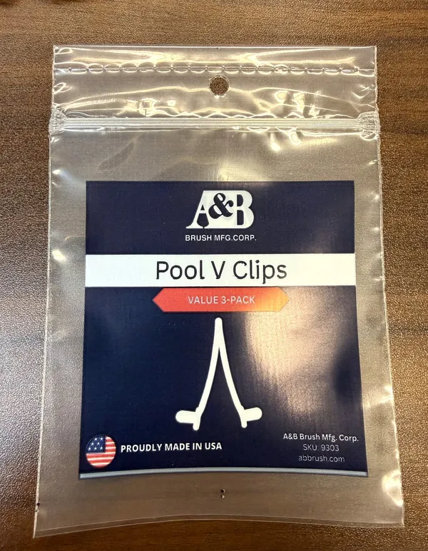 A&B Model 9303 Pool V-Clips — Universal 3-Pack - photo 1 of 3